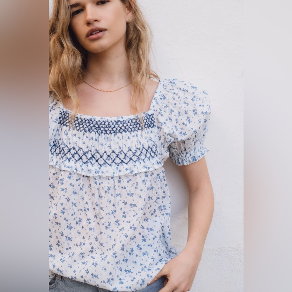 LAST FEW Sonmer $150 Frida Blouse Blue